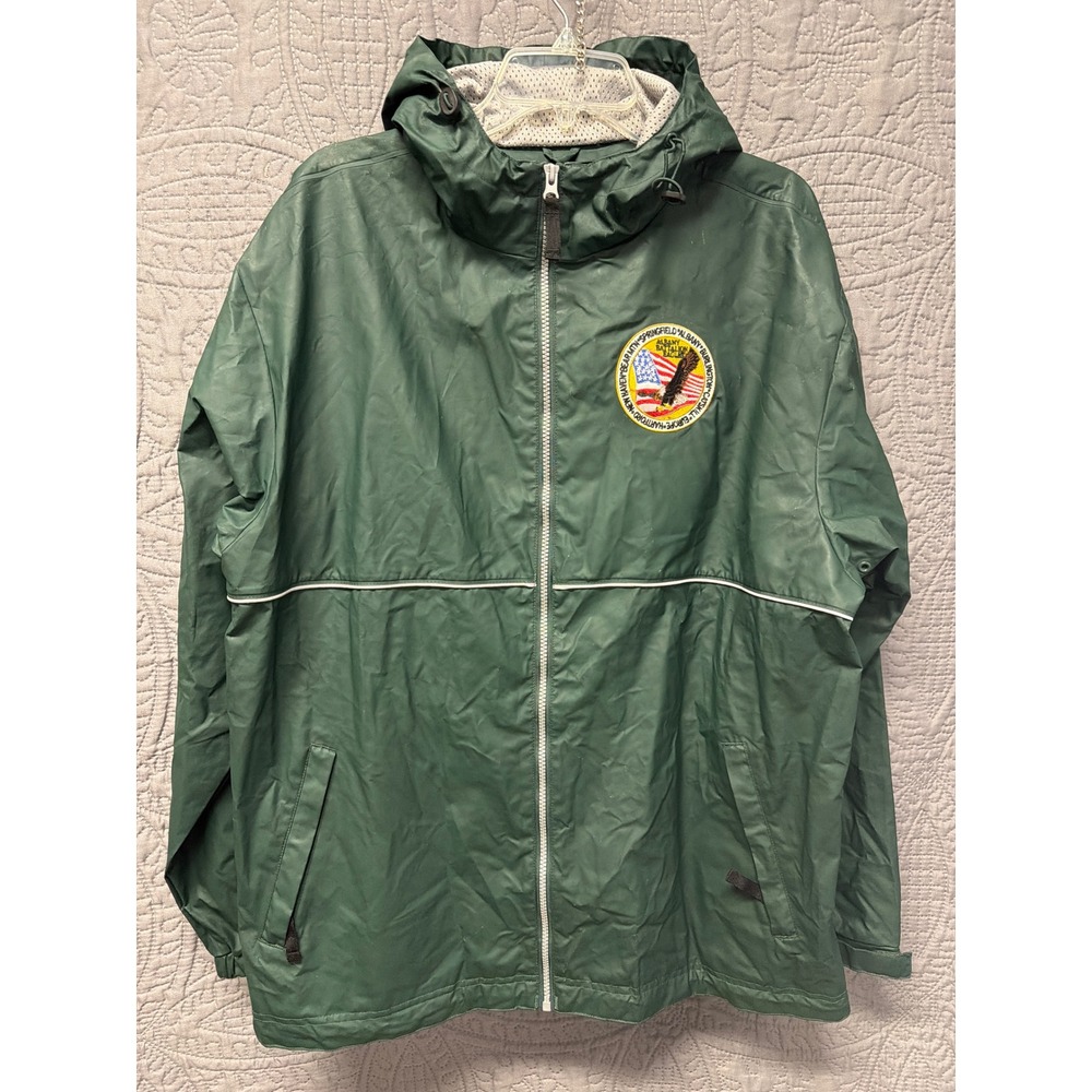 Charles River Apparel Hooded Windbreaker Jacket Men's Large